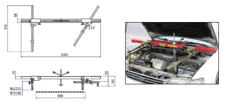 Giá treo tháo lắp động cơ HIDI HDES418