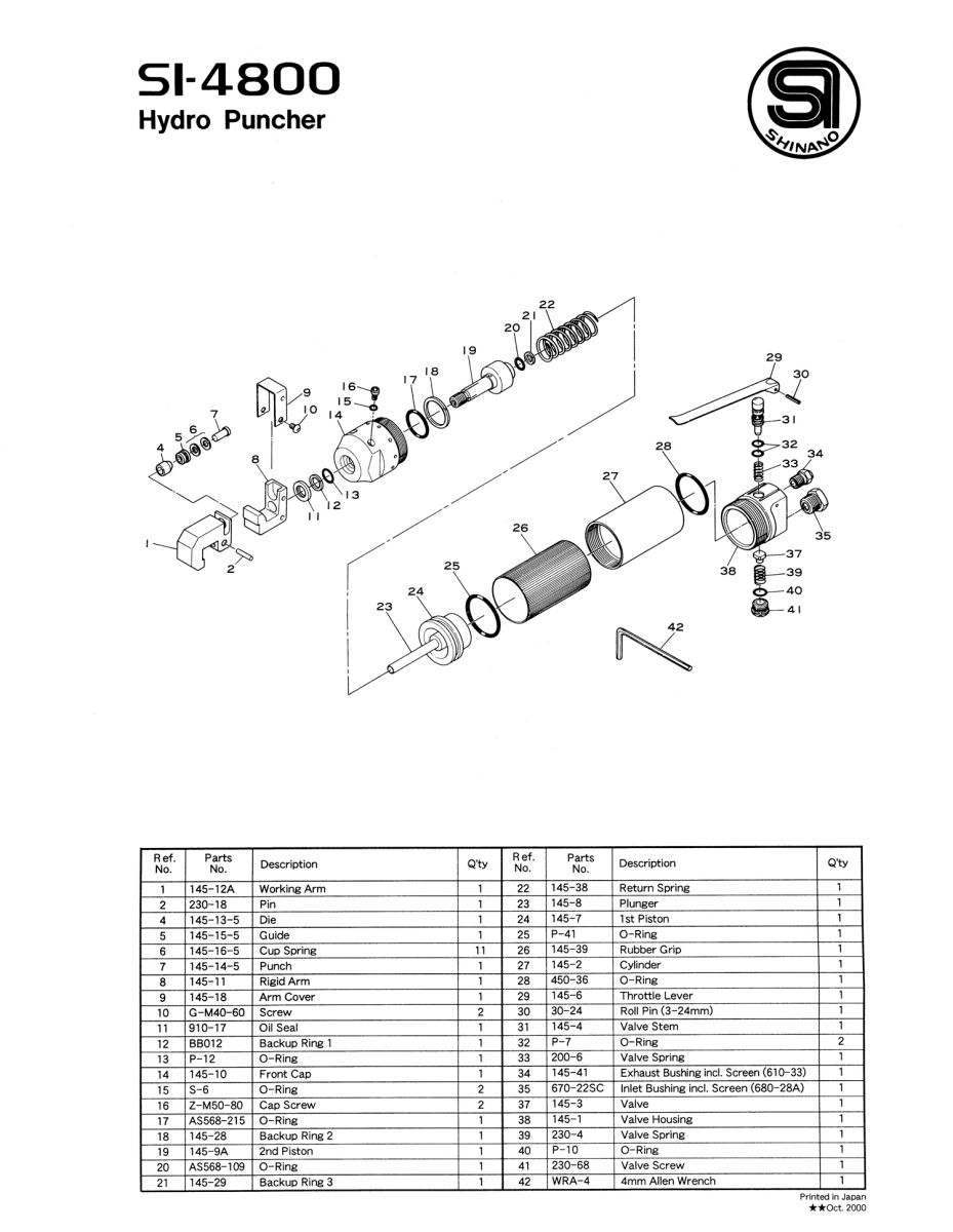 Súng đột lỗ khí nén Shinano SI-4800