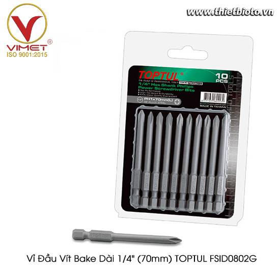 Vỉ đầu vít bake dài 1/4