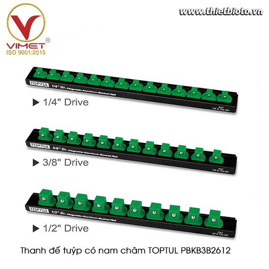 Thanh đế tuýp có nam châm TOPTUL PBKB3B2612